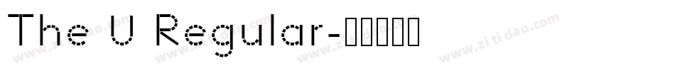 The U Regular字体转换